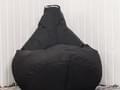 Бесформенное кресло мешок черного цвета